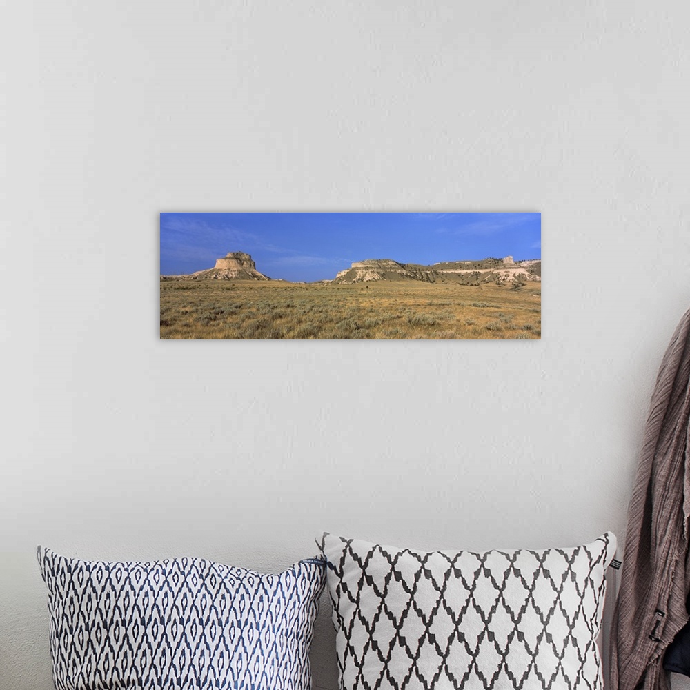 A bohemian room featuring Rock formations on a landscape, Scotts Bluff National Monument, Nebraska Highway 92, Scotts Bluff...