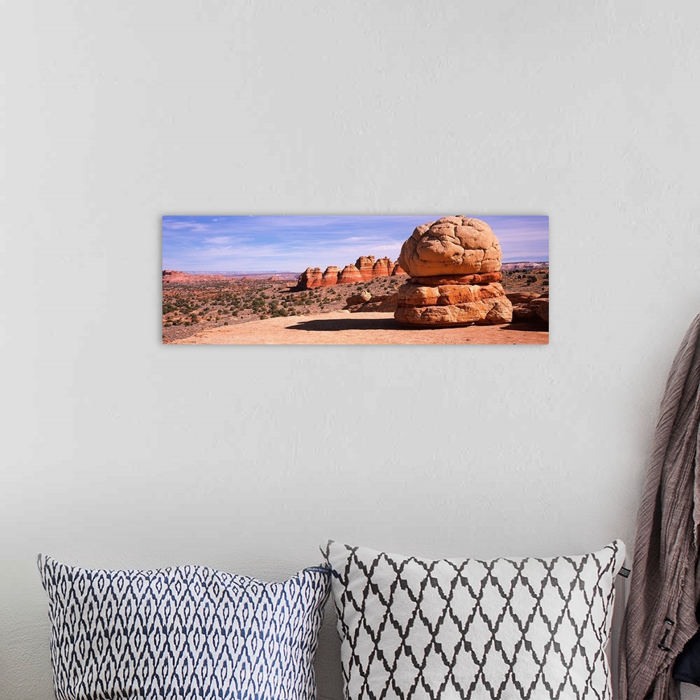 A bohemian room featuring Rock formations on an arid landscape, Big Mac, Coyote Butte, Paria Canyon Vermilion Cliffs Wilder...