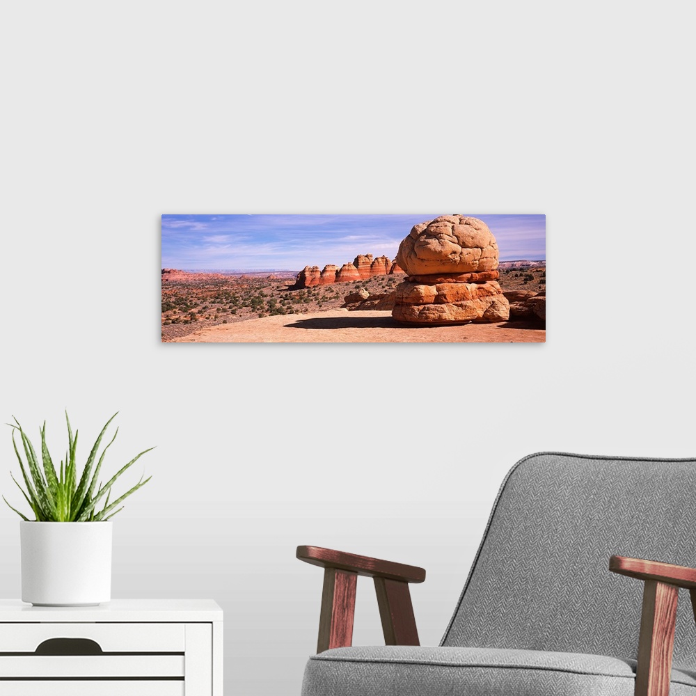 A modern room featuring Rock formations on an arid landscape, Big Mac, Coyote Butte, Paria Canyon Vermilion Cliffs Wilder...