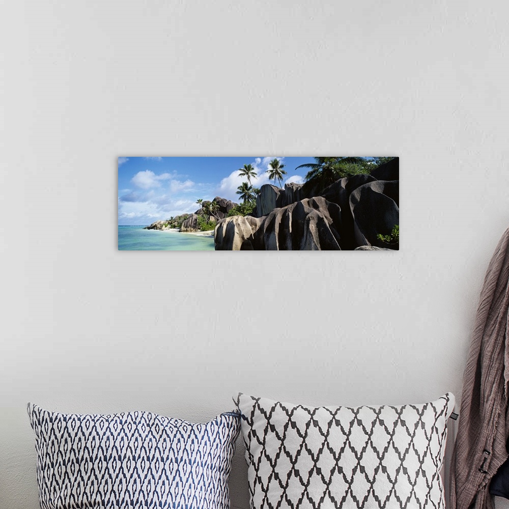 A bohemian room featuring Rock formations on the beach, Anse Source Dargent Beach, La Digue Island, Seychelles