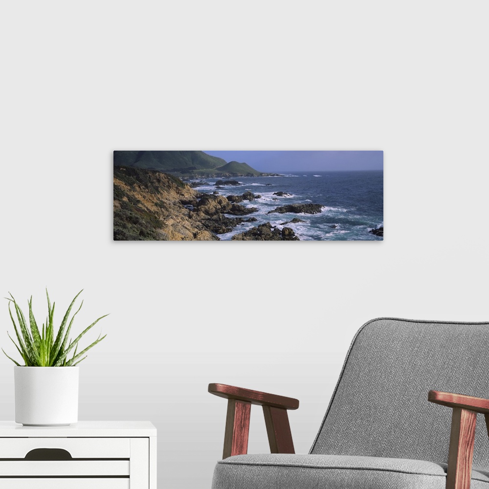 A modern room featuring Rock formations on the coast, Big Sur, Garrapata State Beach, Monterey Coast, California