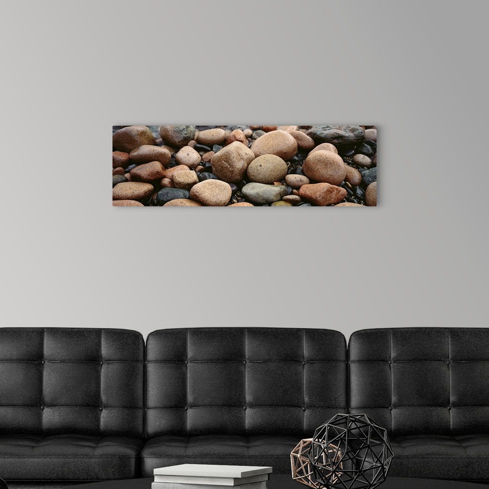 A modern room featuring Rocks Acadia National Park ME