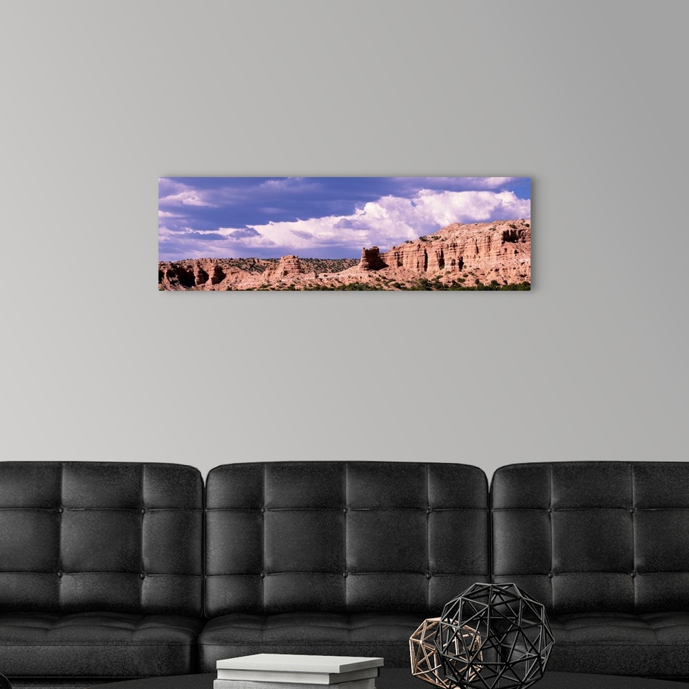 A modern room featuring Rocks & Clouds at Camel Rock N of Santa Fe NM