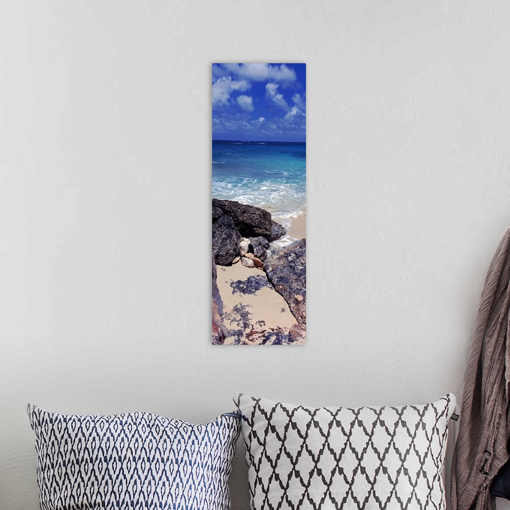 A bohemian room featuring Rocks on the beach, Island Harbour, Anguilla