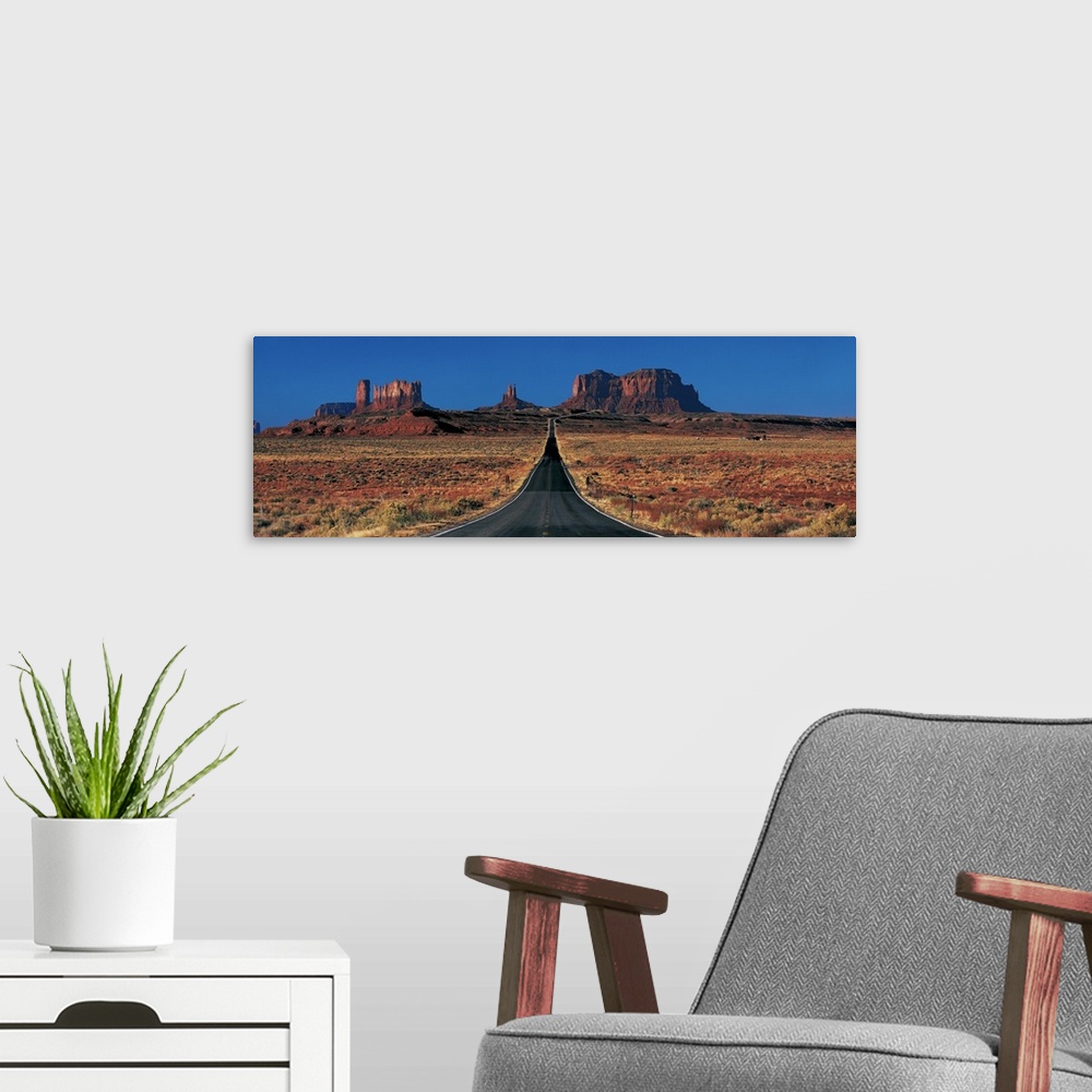 A modern room featuring Route 163 Monument Valley Tribal Park AZ