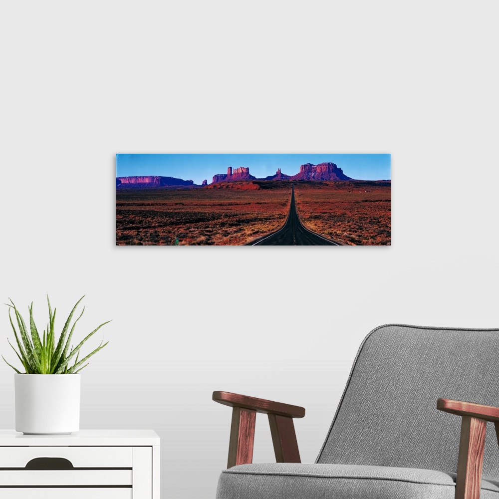 A modern room featuring Route 163 Monument Valley Tribal Park UT