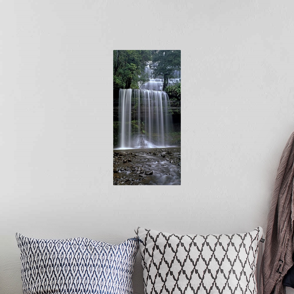 A bohemian room featuring Russell Falls Mt Field National Park Tasmania Australia