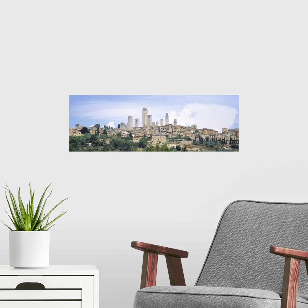 A modern room featuring San Gimignano Italy