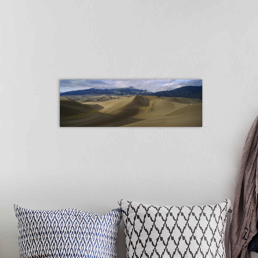 A bohemian room featuring Sand dunes in the desert, Great Sand Dunes National Monument, Colorado