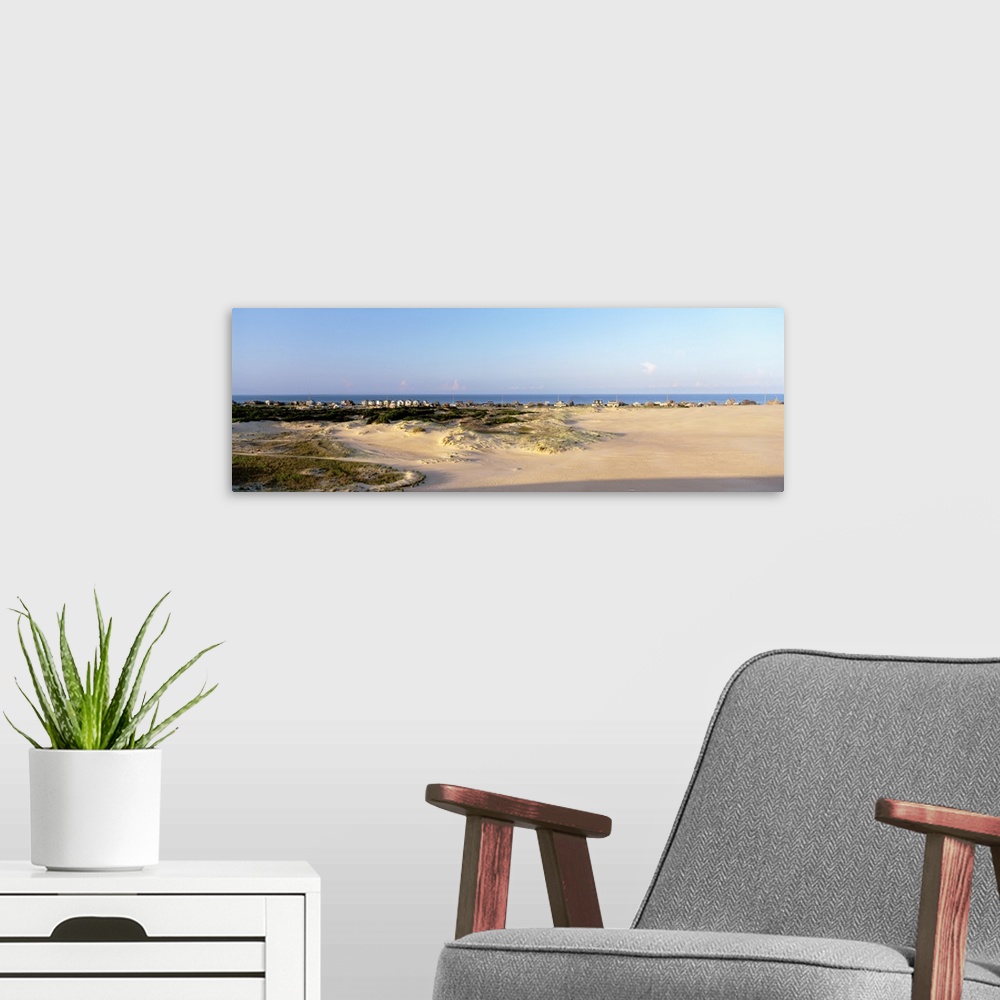 A modern room featuring Sand dunes on the beach, North Carolina