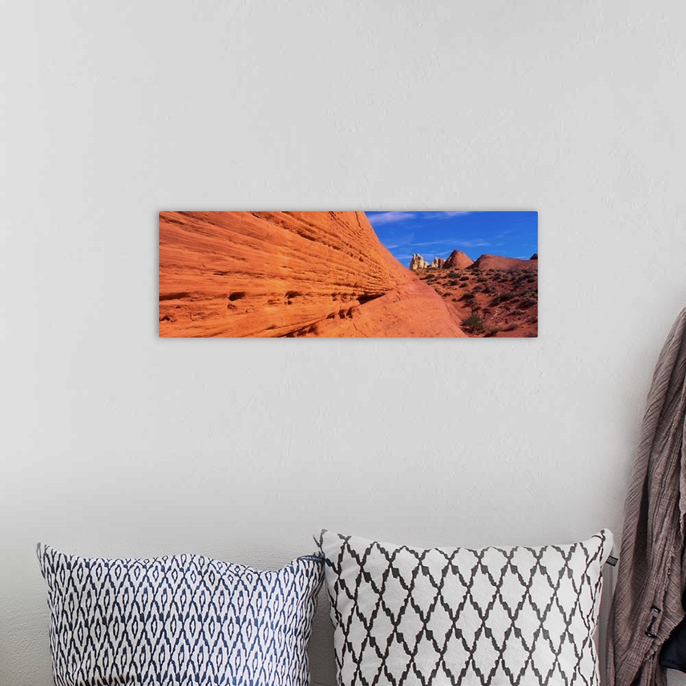 A bohemian room featuring Sandstone Cliff Valley of Fire NV