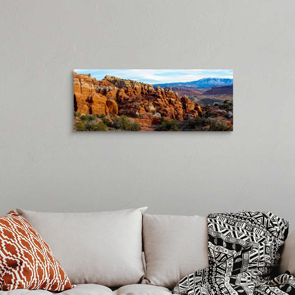 A bohemian room featuring Sandstone formations, Fiery Furnace, Arches National Park, Utah