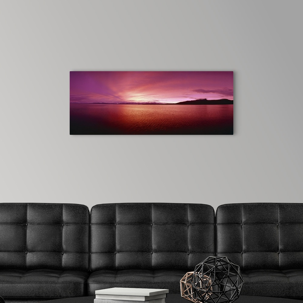 A modern room featuring Sea at sunset Frederick Sound Admiralty Island Kupreanof Island Alaska