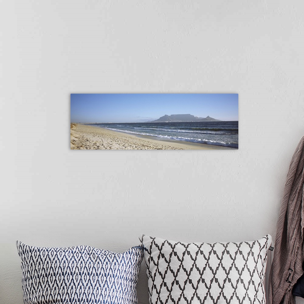 A bohemian room featuring Sea with Table Mountain in the background Bloubergstrand Cape Town Western Cape Province South Af...