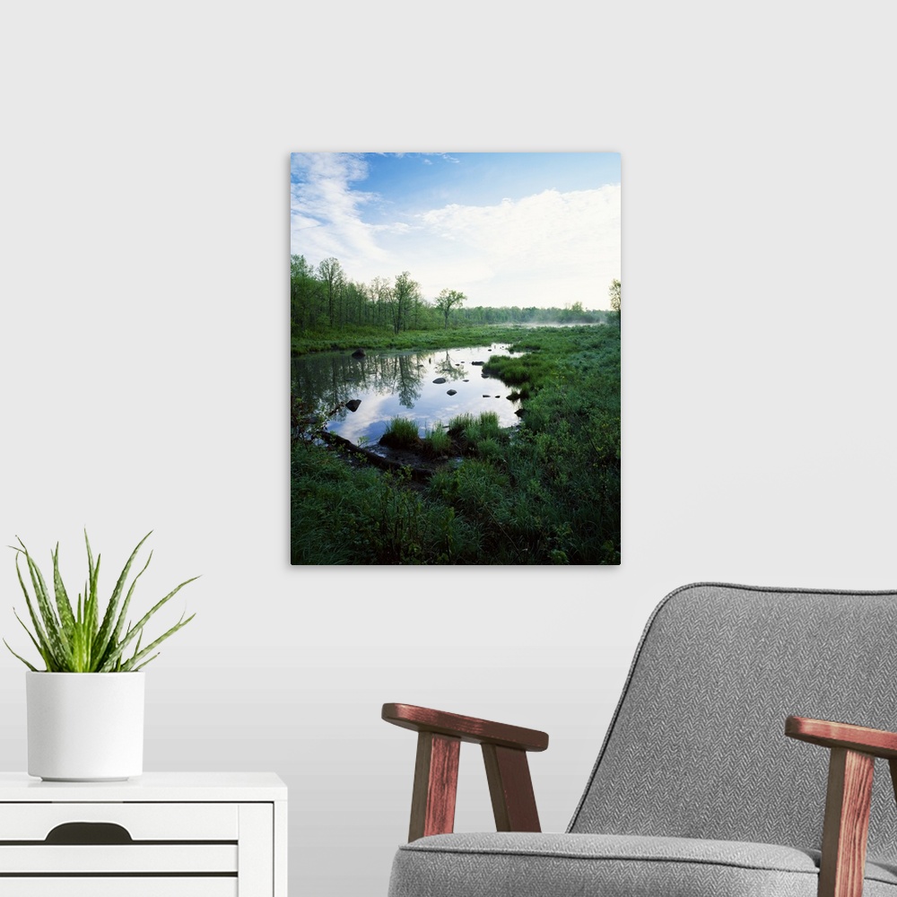 A modern room featuring Sky reflection in Kennedy Brook, Saint Croix State Park, Minnesota
