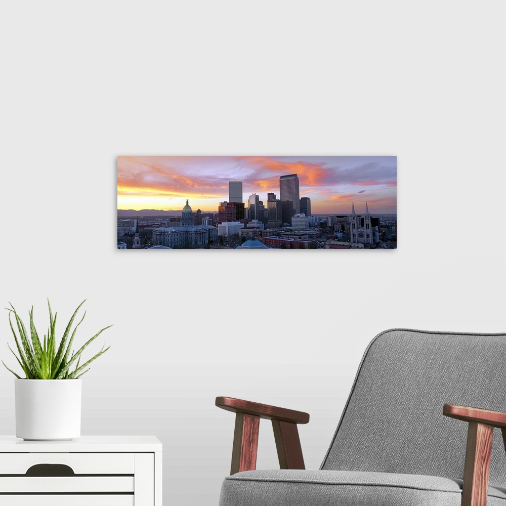 A modern room featuring Skyline, Denver, Colorado
