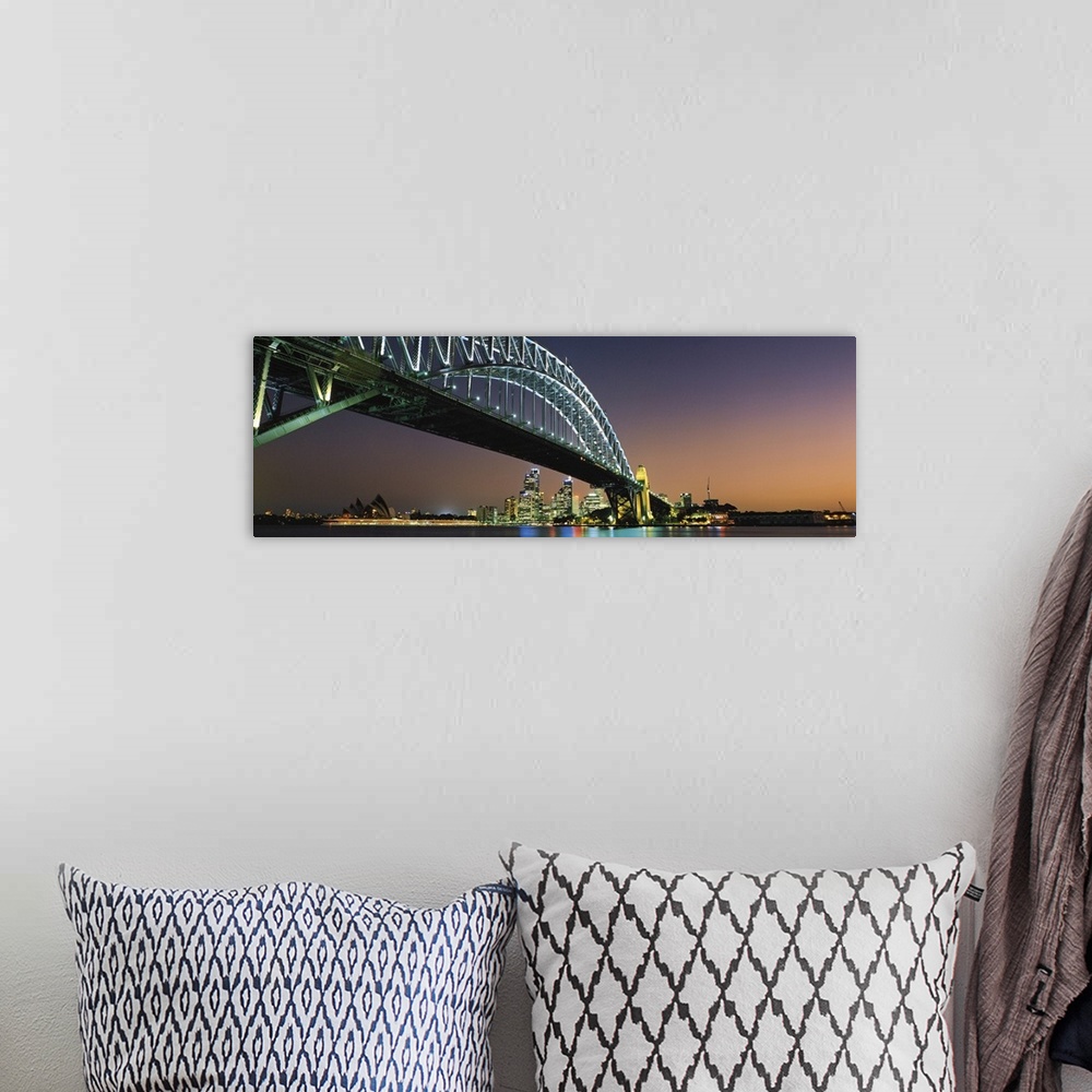 A bohemian room featuring Skyline Harbour Bridge Sydney Australia