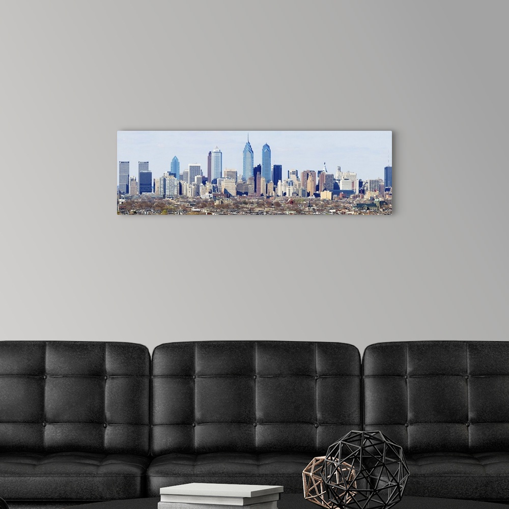 A modern room featuring Skyline of Philadelphia, Pennsylvania