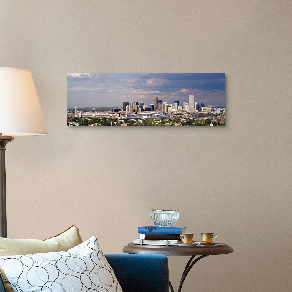 A traditional room featuring Skyline with Invesco Stadium, Denver, Colorado