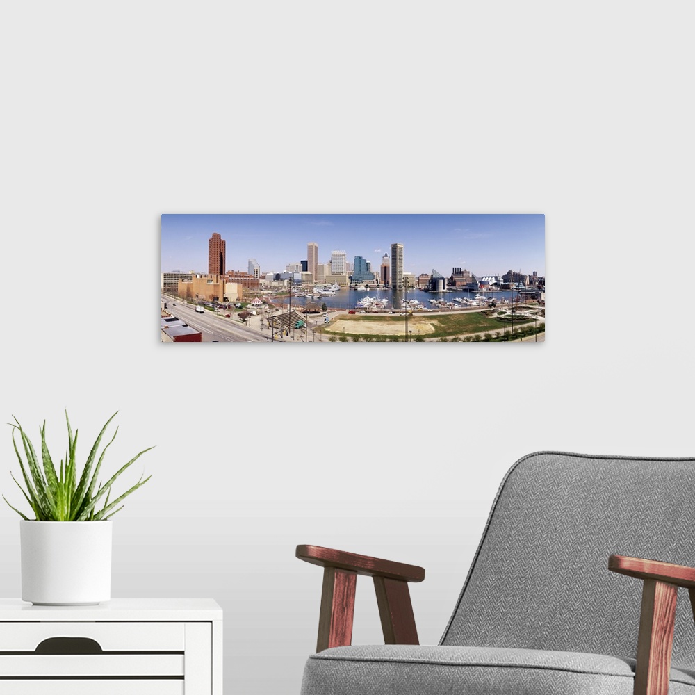 A modern room featuring Skyscrapers in a city, Baltimore, Maryland