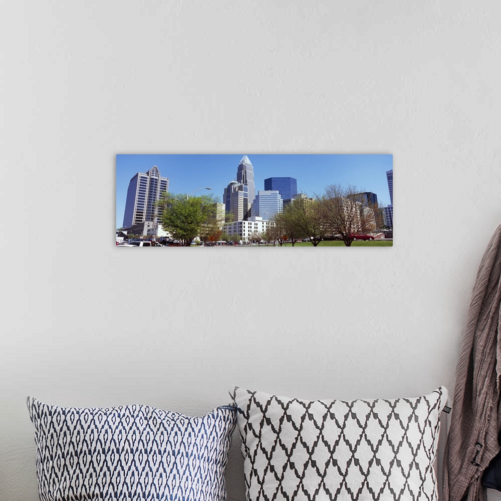 A bohemian room featuring Skyscrapers in a city, Charlotte, Mecklenburg County, North Carolina