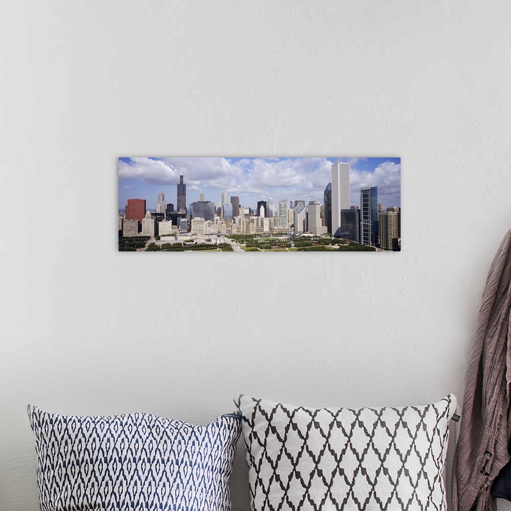 A bohemian room featuring Skyscrapers in a city, Chicago, Cook County, Illinois
