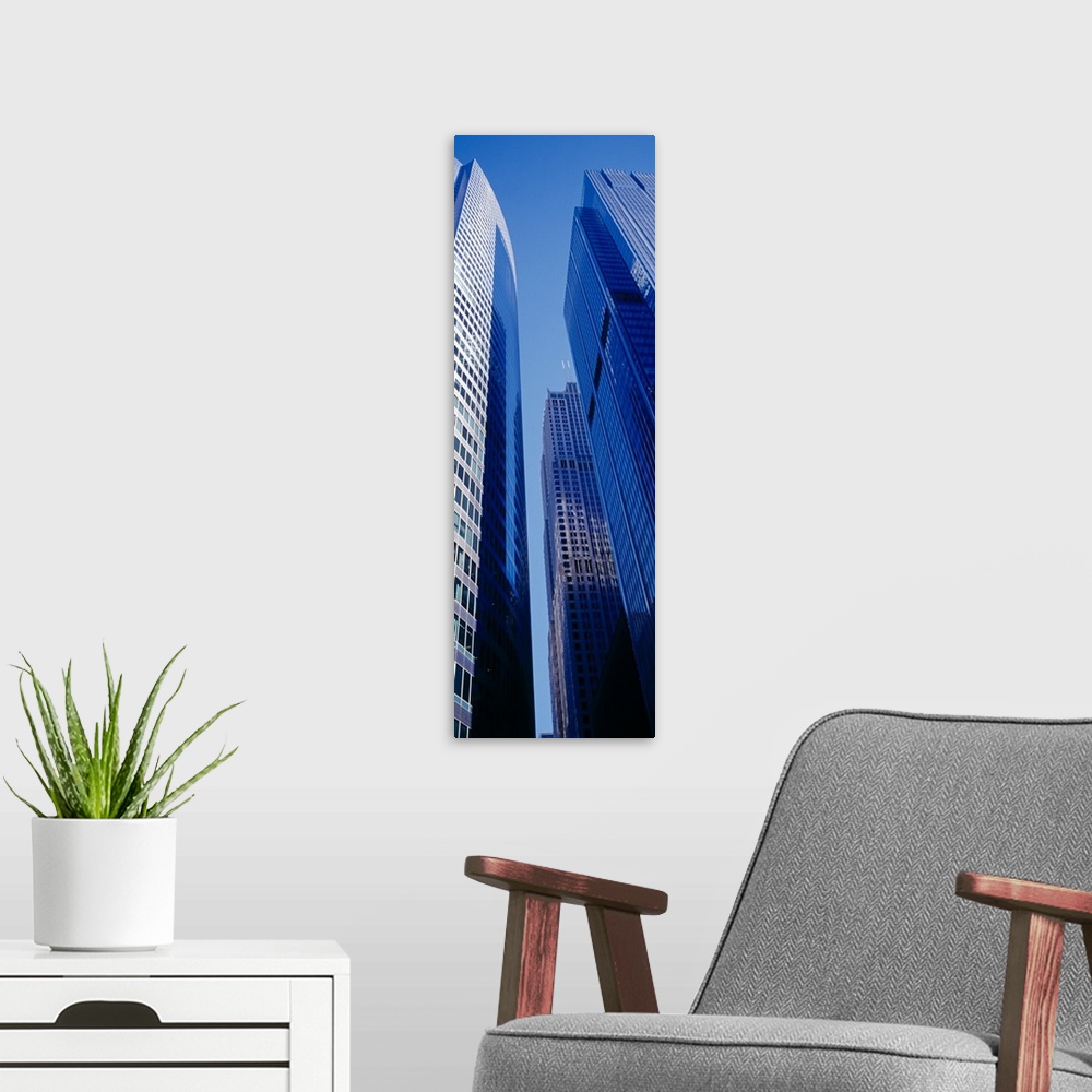 A modern room featuring Skyscrapers in a city, Chicago, Illinois