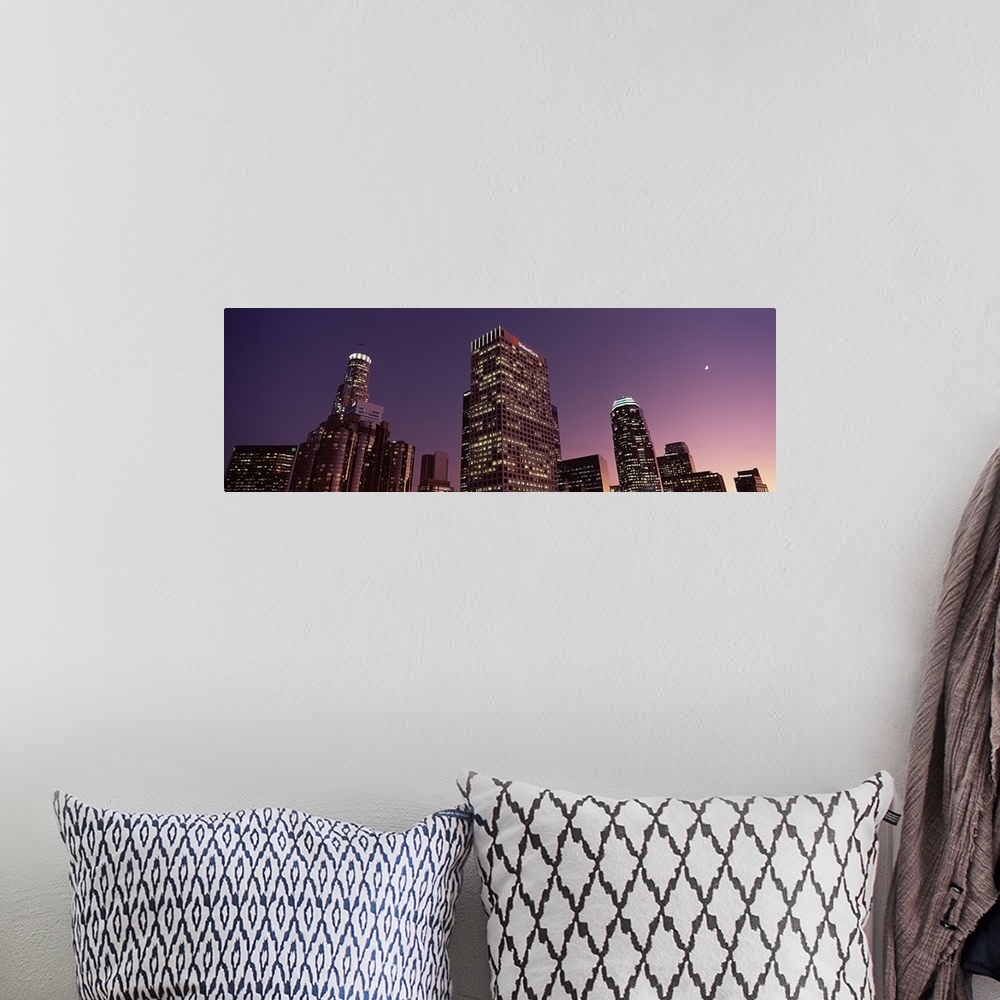 A bohemian room featuring Skyscrapers in a city, City of Los Angeles, California, USA