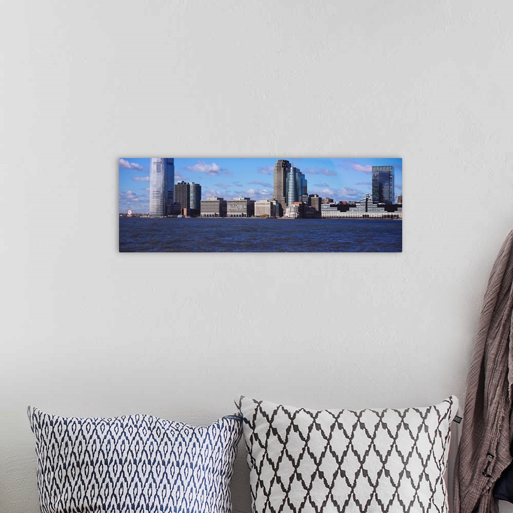 A bohemian room featuring Skyscrapers in a city, Jersey City, New Jersey, New York City, New York State