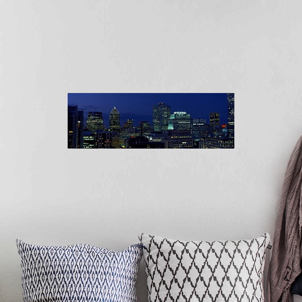 A bohemian room featuring Skyscrapers in a city, Montreal, Quebec, Canada