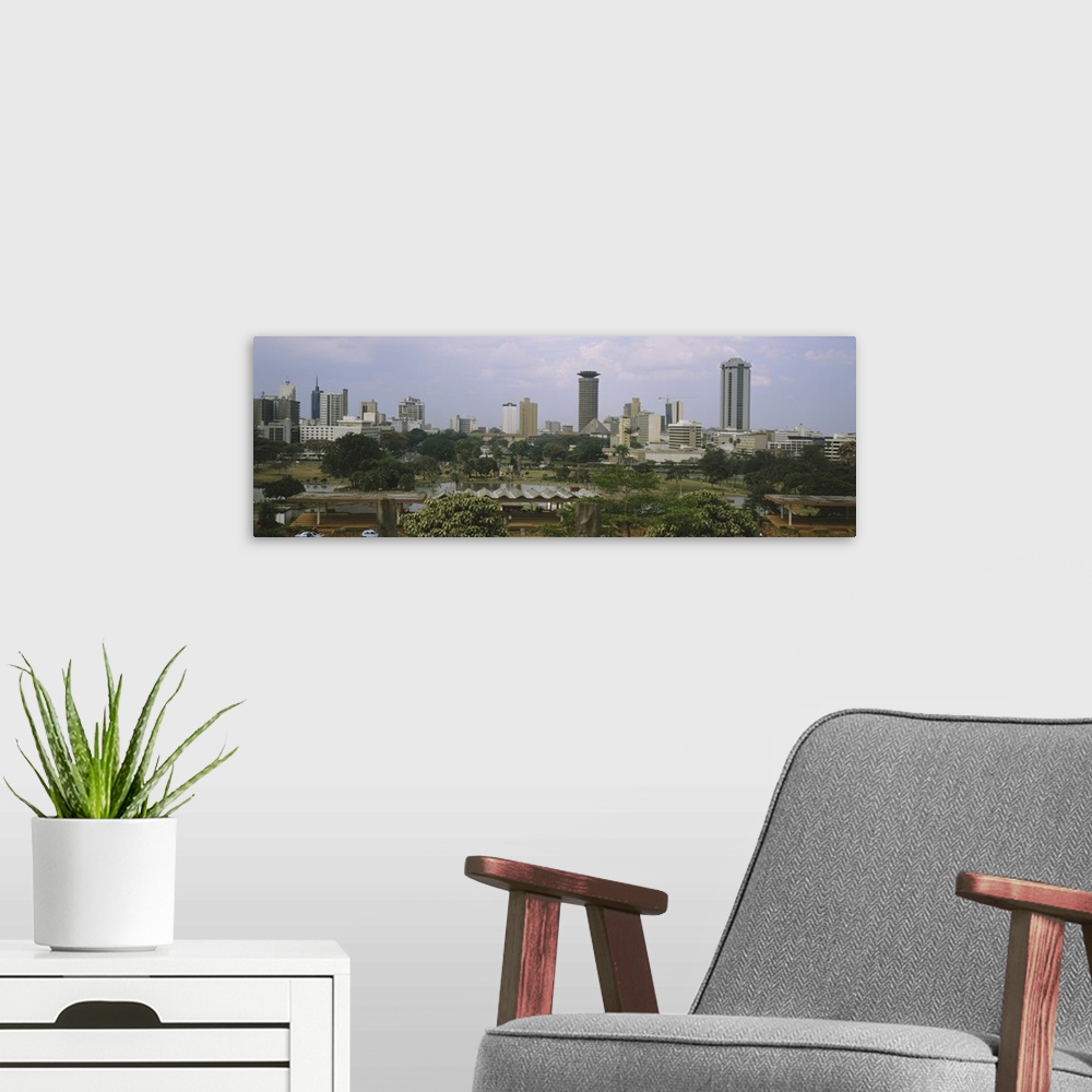 A modern room featuring Skyscrapers in a city, Nairobi, Kenya