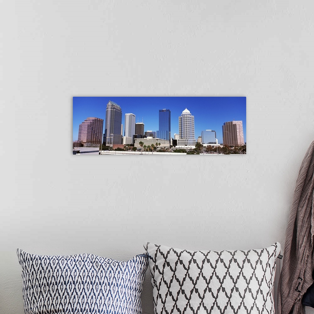 A bohemian room featuring Skyscrapers in a city, Tampa, Florida