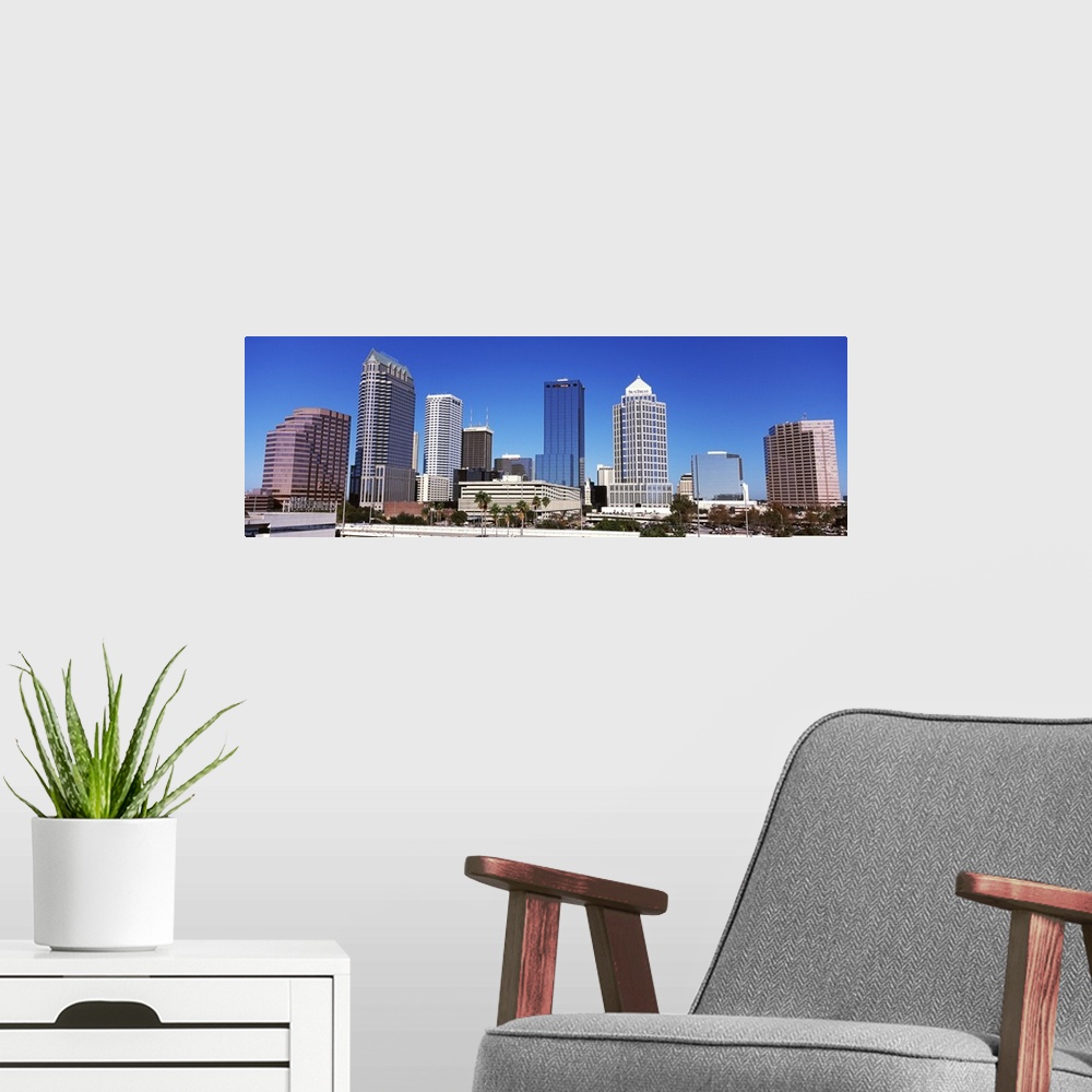 A modern room featuring Skyscrapers in a city, Tampa, Florida
