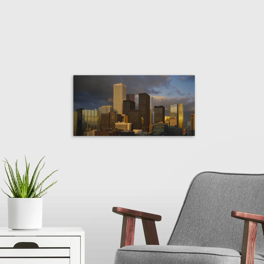 A modern room featuring Skyscrapers in a city, Toronto, Ontario, Canada