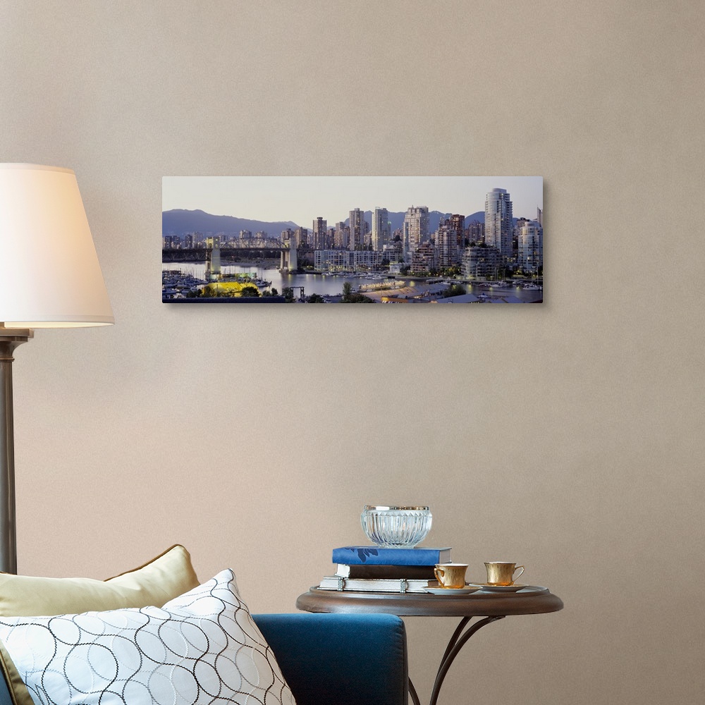 A traditional room featuring Skyscrapers in a city, Vancouver, British Columbia, Canada