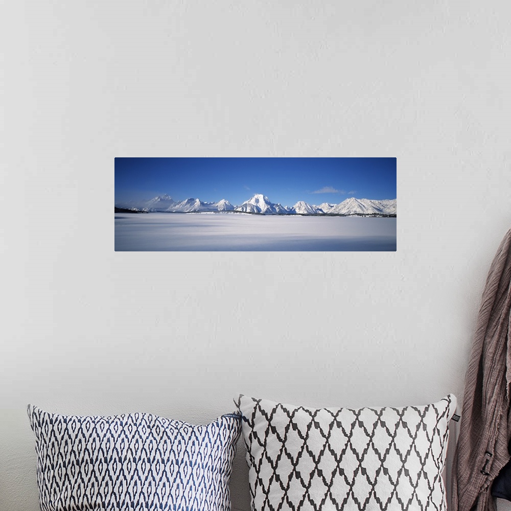A bohemian room featuring Snow covered landscape, Grand Teton National Park, Wyoming