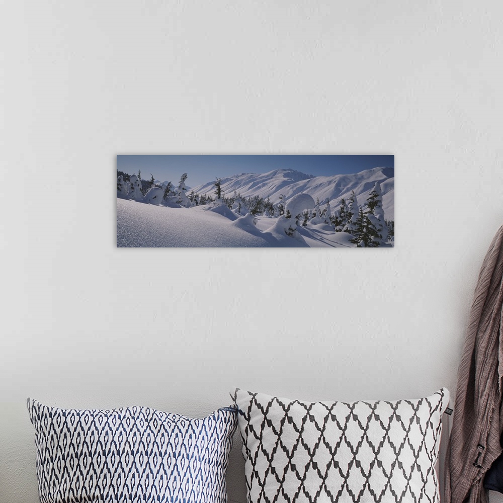 A bohemian room featuring Snow covered landscape, Talkeetna Mountains, Alaska
