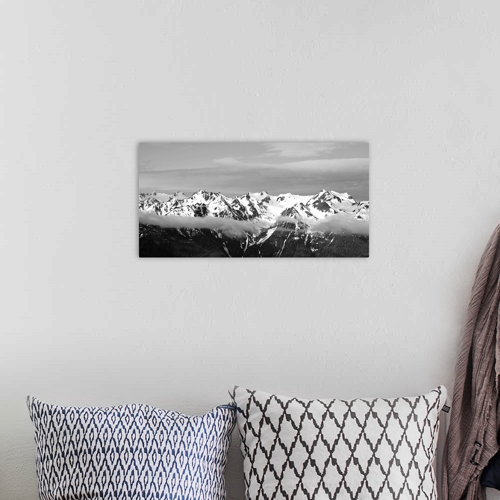 A bohemian room featuring Snow covered mountains, Hurricane Ridge, Olympic National Park, Washington State