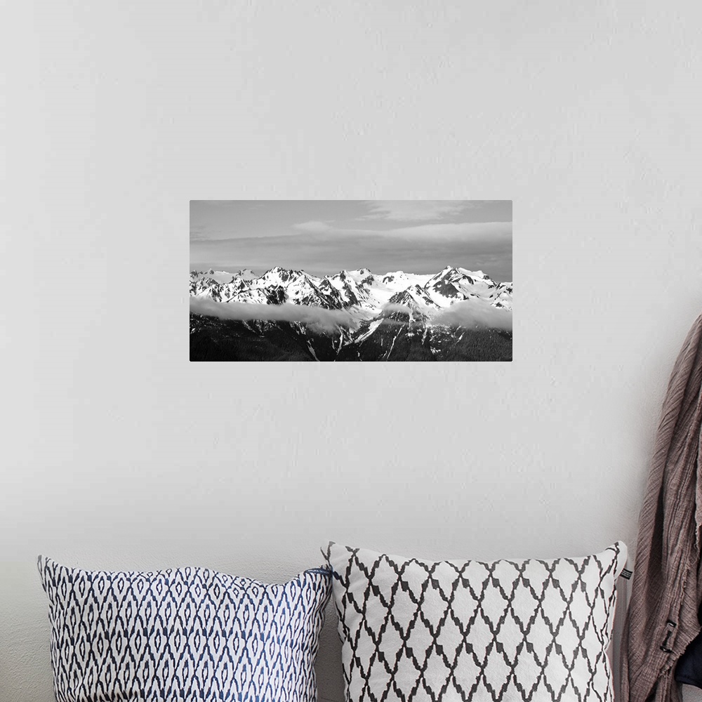 A bohemian room featuring Snow covered mountains, Hurricane Ridge, Olympic National Park, Washington State