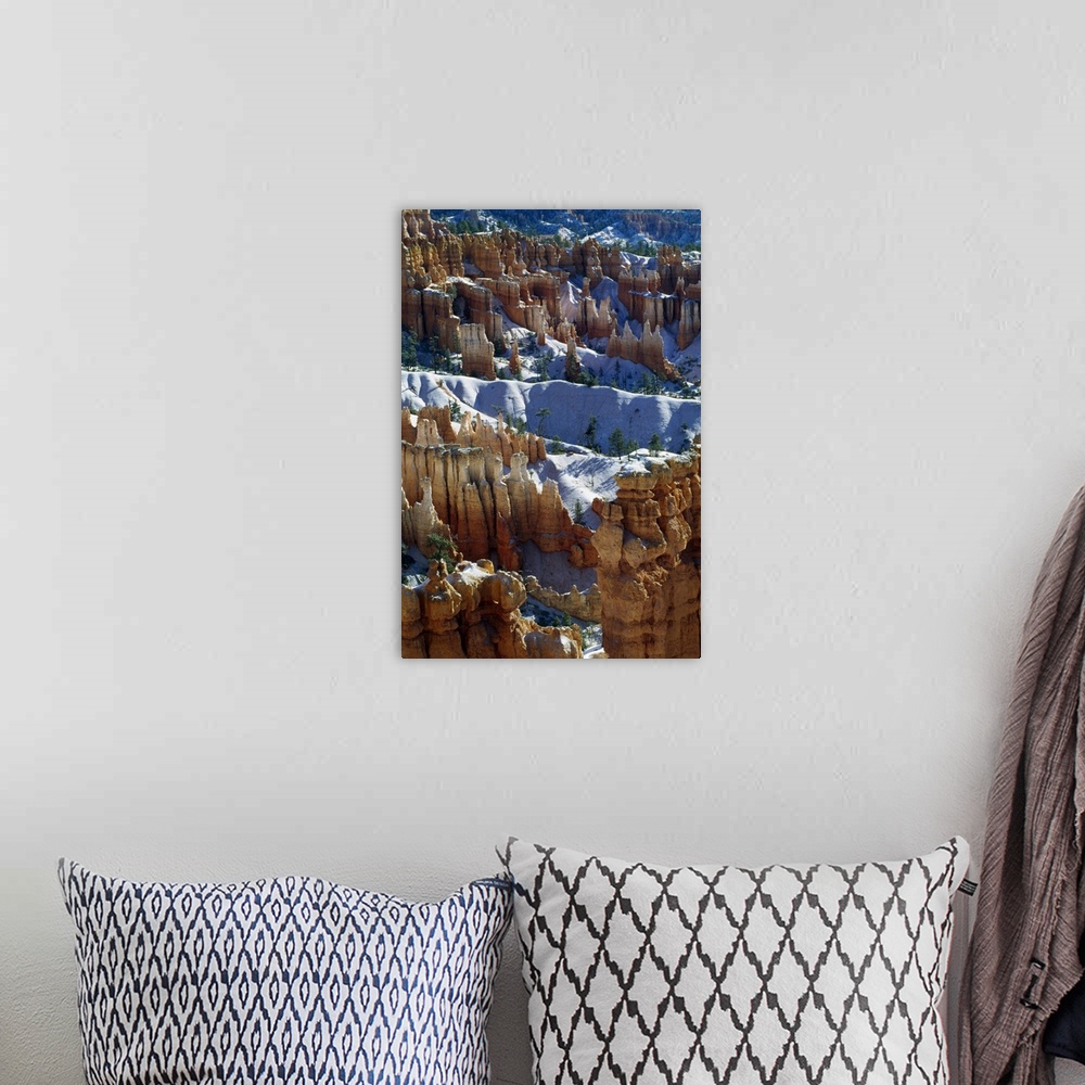 A bohemian room featuring Snow Over Sandstone Formations