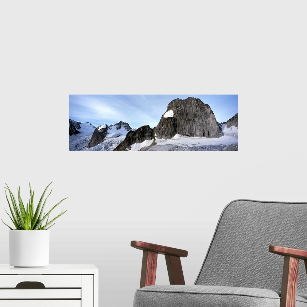 A modern room featuring Snow Patch Spire Bugaboo Glacier Provincial Park Canada
