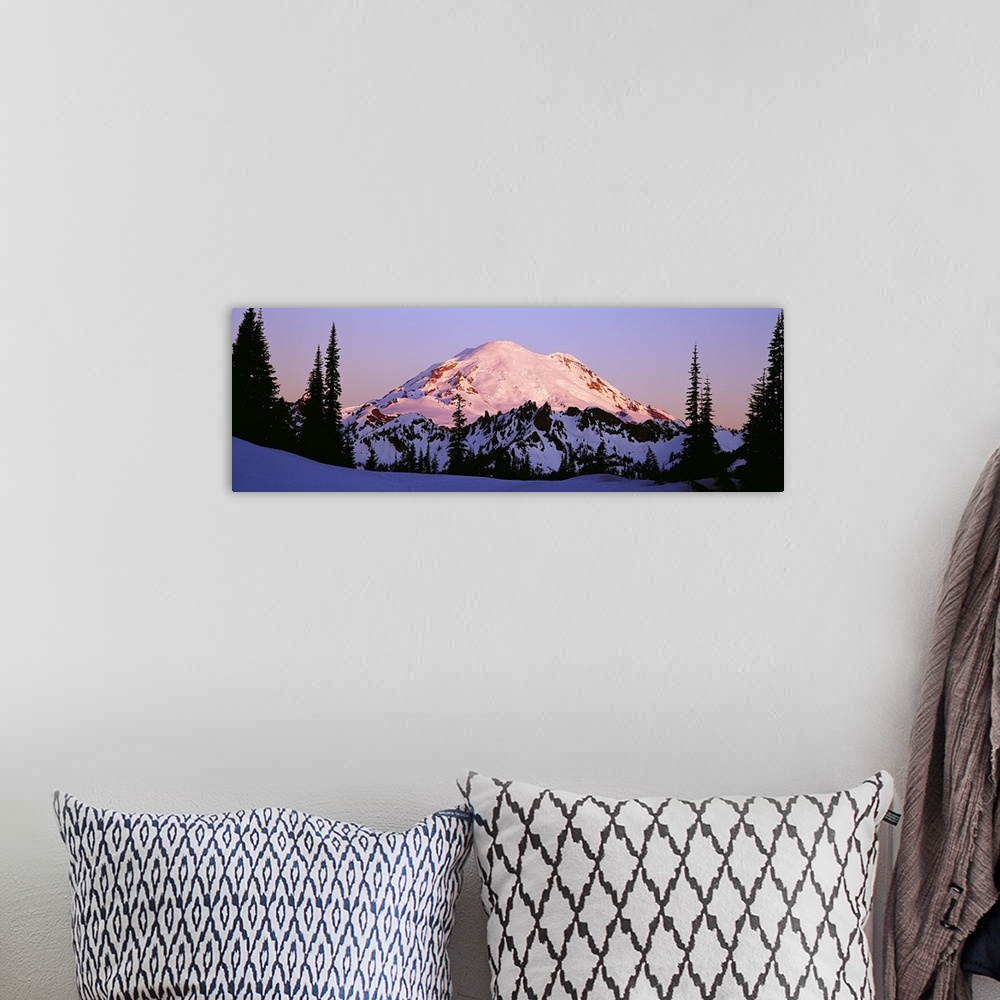 A bohemian room featuring Snowcapped mountain, Mt Rainier