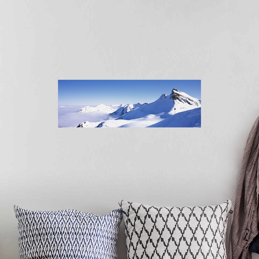 A bohemian room featuring Snowcapped mountain range, Damuls, Faschina, Vorarlberg, Austria