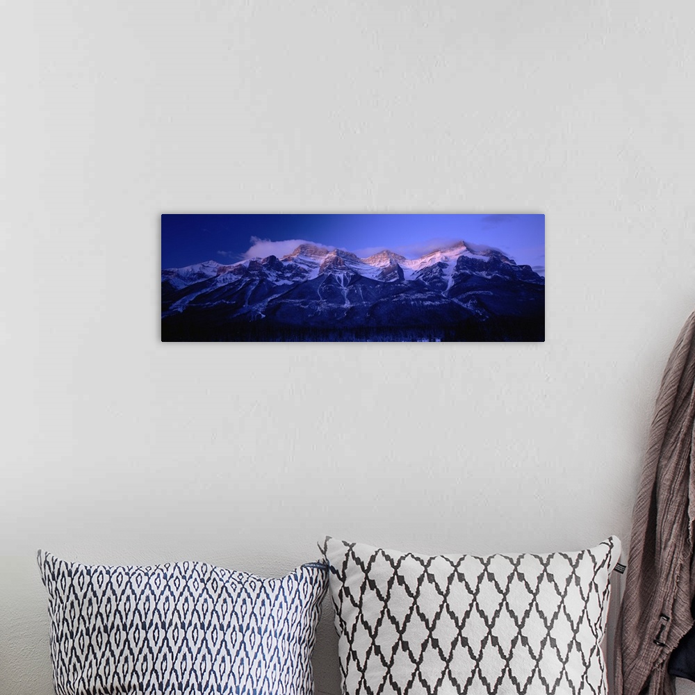 A bohemian room featuring Snowcapped mountains, Mt Rundle, Bow Valley, Banff National Park, Alberta, Canada