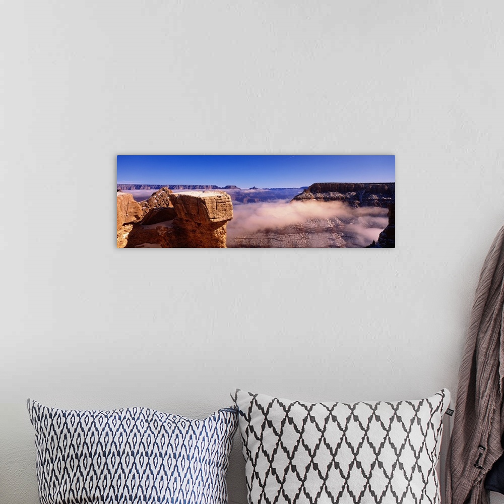 A bohemian room featuring South Rim Grand Canyon National Park AZ