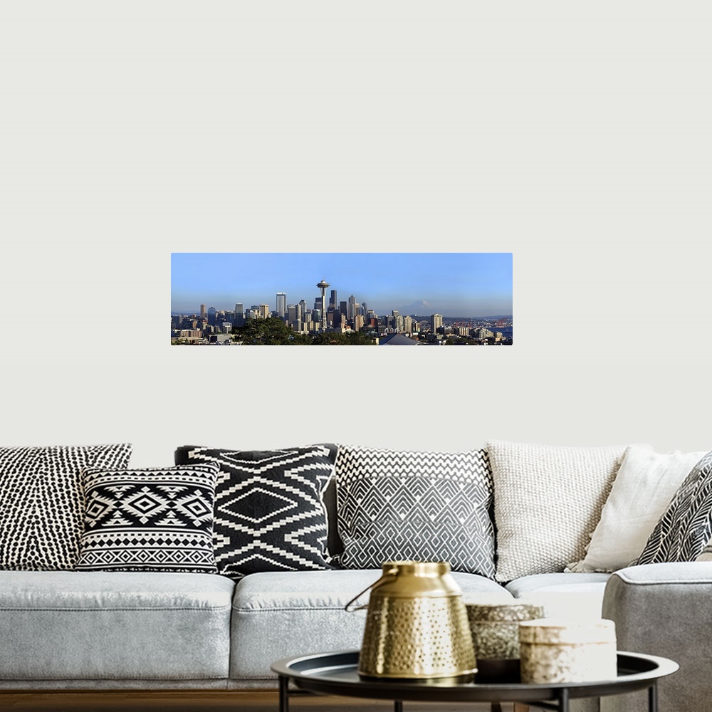 A bohemian room featuring Space Needle, Mt Rainier, Seattle, King County, Washington State