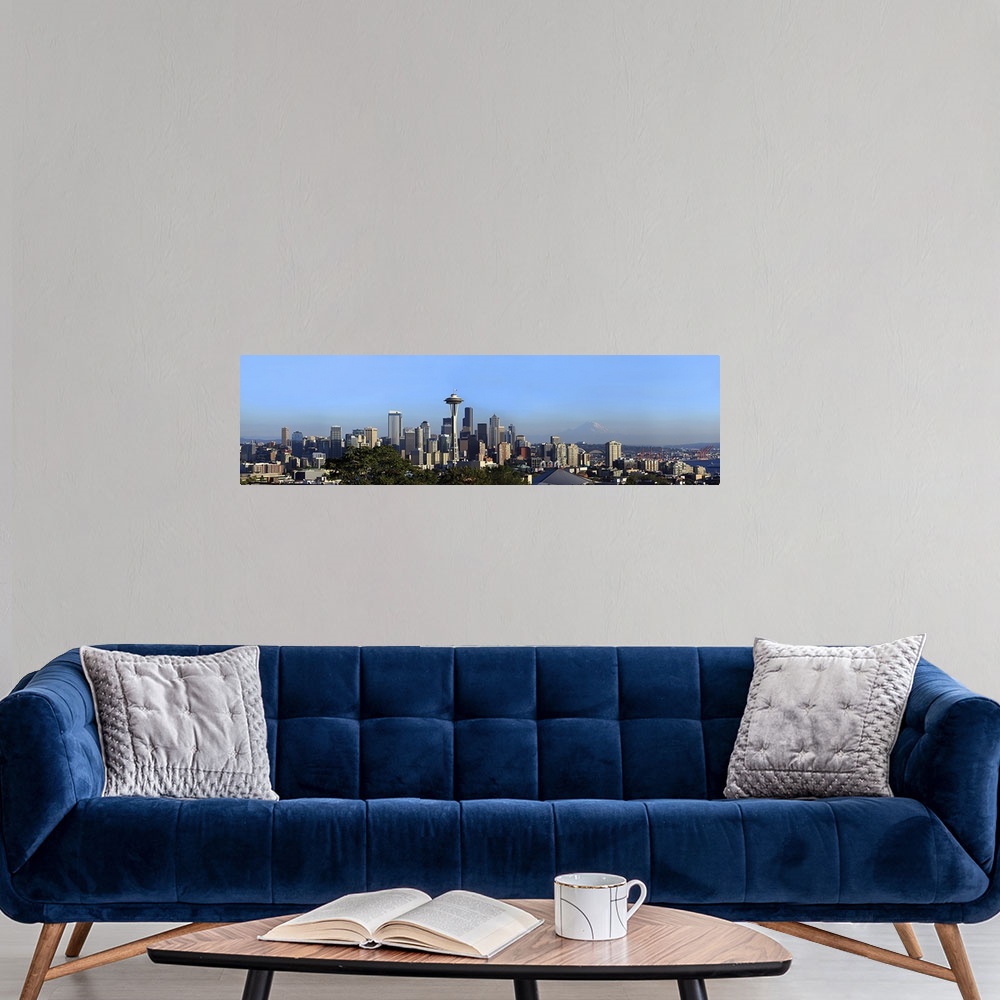 A modern room featuring Space Needle, Mt Rainier, Seattle, King County, Washington State