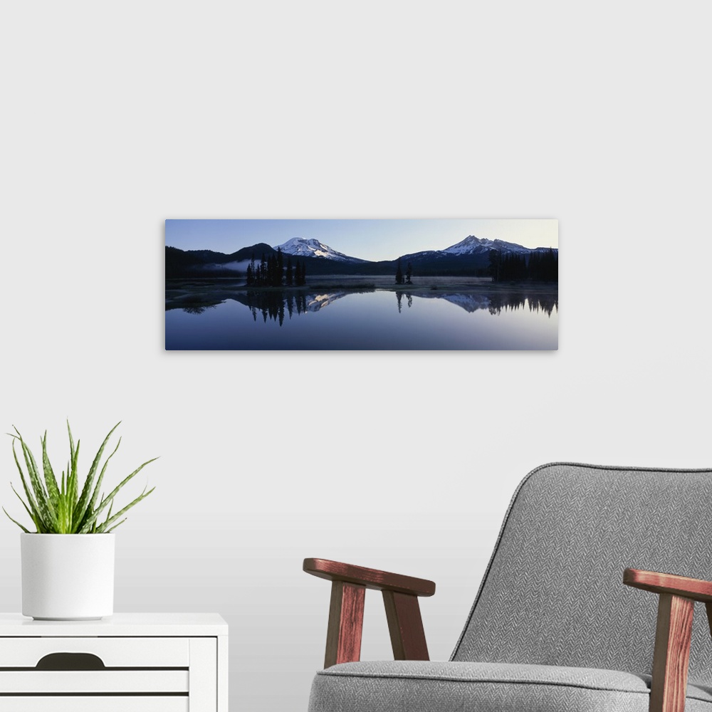 A modern room featuring Sparks Lake Deschutes National Forest OR