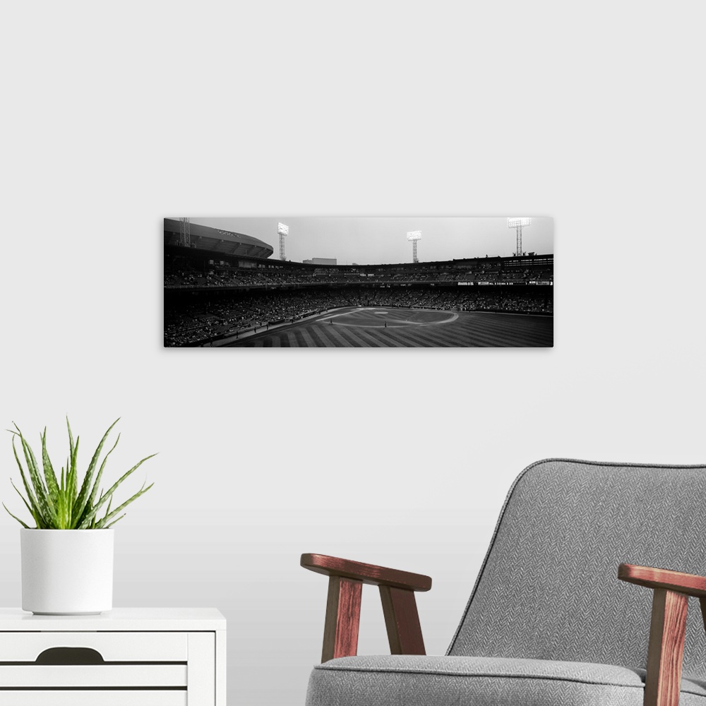 A modern room featuring Spectators in a baseball park U.S. Cellular Field Chicago Cook County Illinois
