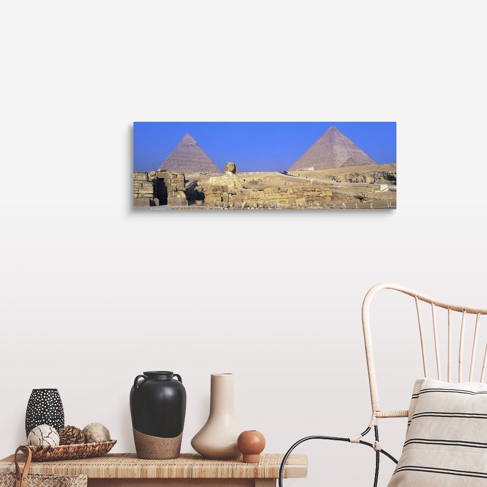 A farmhouse room featuring Sphinx Giza Pyramids Egypt